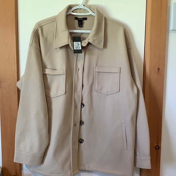 Forever 21 Jackets & Blazers - NWT Forever 21 beige shacket